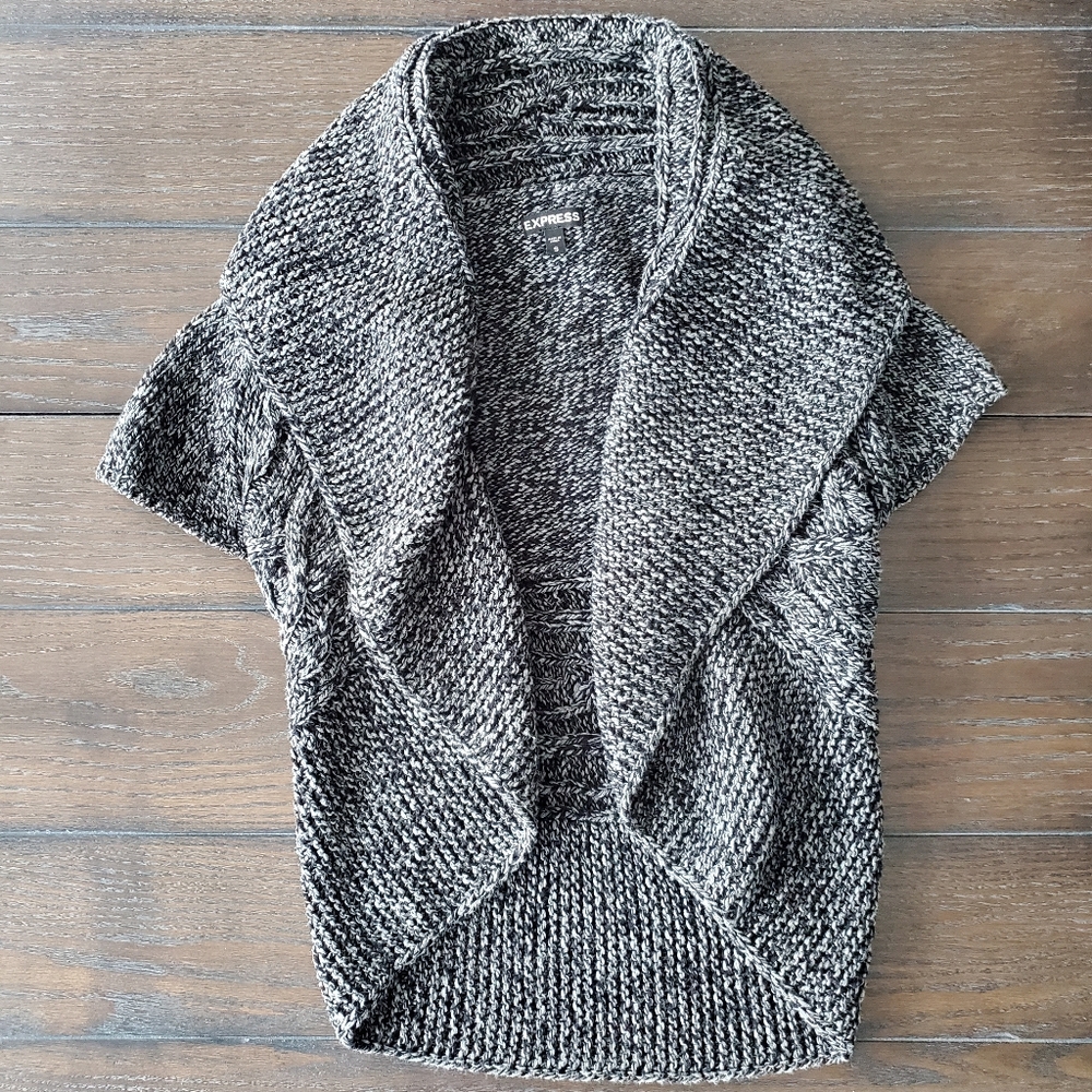 Express crop sweater short sleeve
